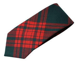 100% Wool Traditional Scottish Tartan Neck Tie - Menzies Hunting Modern