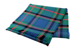 Traditional Scottish Tartan 100% Wool Plain Full Fringed Sash - Cooper Ancient