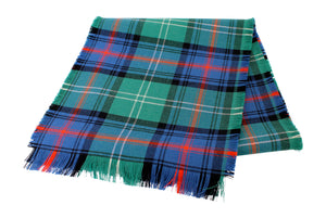 Traditional Scottish Tartan 100% Wool Plain Full Fringed Sash - Sutherland Ancient