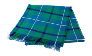 Traditional Scottish Tartan 100% Wool Plain Full Fringed Sash - Douglas Green Ancient