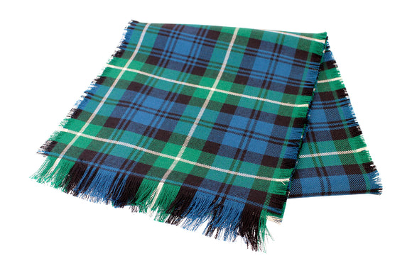 Traditional Scottish Tartan 100% Wool Plain Full Fringed Sash - Lamont Ancient