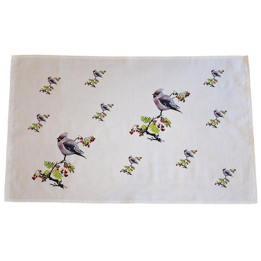 Waxwing Tea Towel