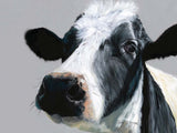 Bree Merryn Fine Art 'Elsie' Black & White Cow Coo Farm Animal Canvas