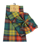 Scottish 100% Wool Tartan Ladies Mini Sash With Rosette - Buchanan Ancient