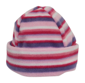Ramblers Cosy Pink & Purple Stripe Child's Sherpa Fleece Hat