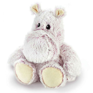 Plush 12" Marshmallow Hippo Soft Lavendar Scented Microwavable Heatable Cuddly Teddy