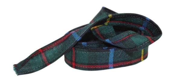 100% Pure Wool Traditional Tartan Ribbon - 1 Inch x 54 Inches - Smith Modern