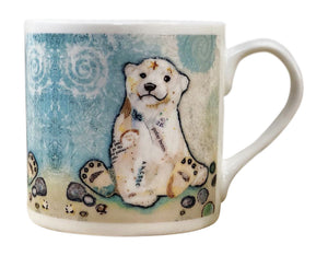 Dawn Maciocia Lovely 'Hamish' Cute Baby Polar Bear Fine Bone China Mug Cup