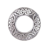 Traditional Scottish Celtic Chrome Matte Antique Kilt Plaid Shawl Sash Brooch Pin