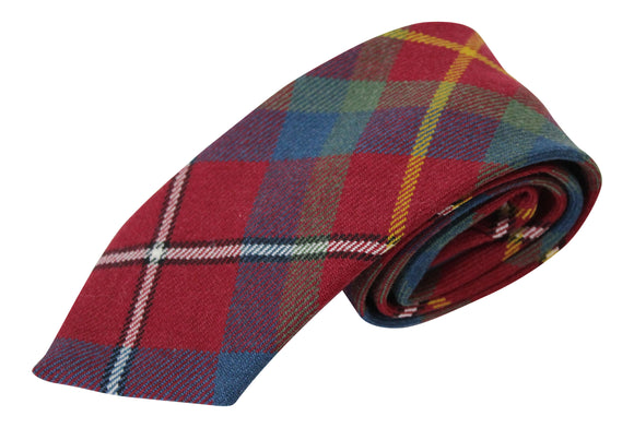 100% Wool Authentic Traditional Scottish Tartan Neck Tie - East Kilbride District