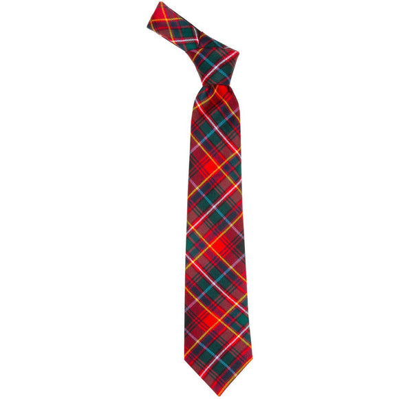 100% Wool Authentic Traditional Scottish Tartan Neck Tie - Innes Red Modern