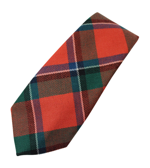 100% Wool Traditional Scottish Tartan Neck Tie - Sinclair Ancient