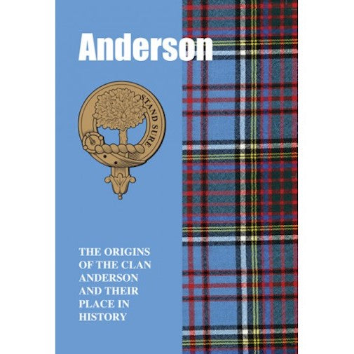 Lang Syne Products Scottish Clan Crest Tartan Information History Fact Book - Anderson