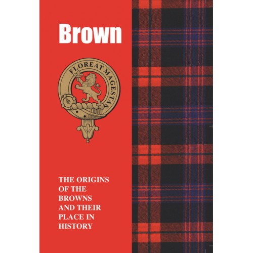 Lang Syne Products Scottish Clan Crest Tartan Information History Fact Book - Brown