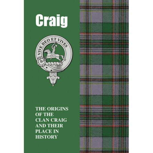 Lang Syne Products Scottish Clan Crest Tartan Information History Fact Book - Craig