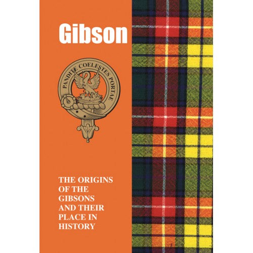 Lang Syne Products Scottish Clan Crest Tartan Information History Fact Book - Gibson