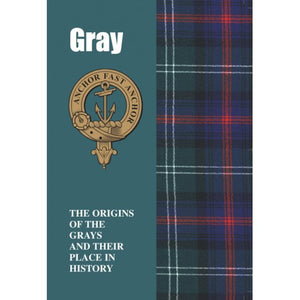 Lang Syne Products Scottish Clan Crest Tartan Information History Fact Book - Gray