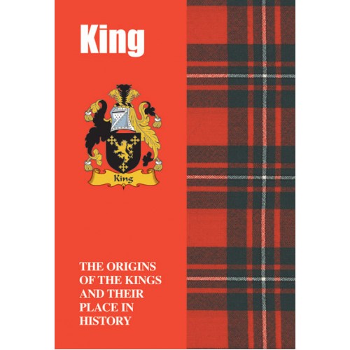 Lang Syne Products Scottish Clan Crest Tartan Information History Fact Book - King
