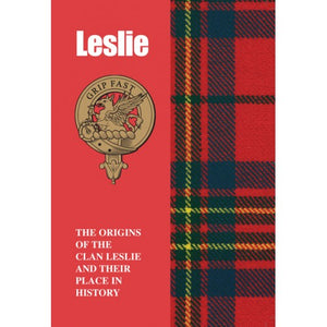 Lang Syne Products Scottish Clan Crest Tartan Information History Fact Book - Leslie