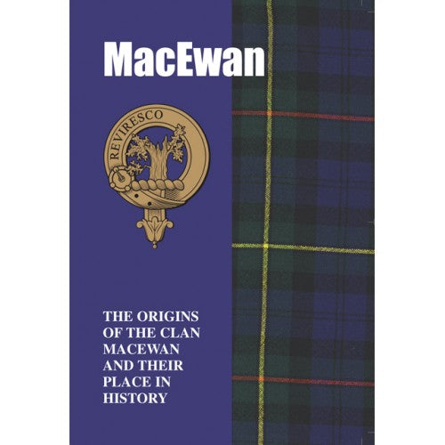 Lang Syne Products Scottish Clan Crest Tartan Information History Fact Book - MacEwan