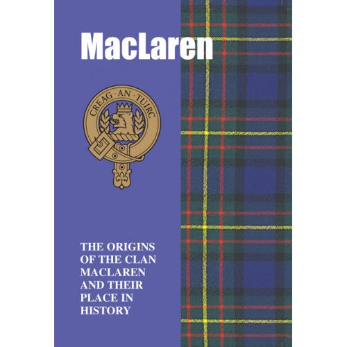 Lang Syne Products Scottish Clan Crest Tartan Information History Fact Book - MacLaren