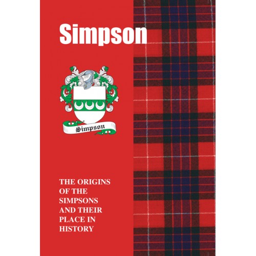 Lang Syne Products Scottish Clan Crest Tartan Information History Fact Book - Simpson