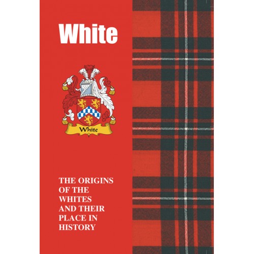 Lang Syne Products Scottish Clan Crest Tartan Information History Fact Book - White