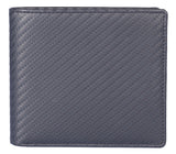 Kalmin Leather Carbon Fibre Effect Classic Wallet with RFID Protection