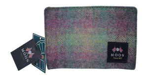 Glen Appin Of Scotland Authentic Moon Tweed Ladies Purple Green Belby Short Purse Wallet