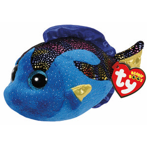 Official TY Beanie Boo Blue Shiny Fish - Aqua