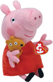 TY Beanie Babies Cuddly Plush Toy Peppa Pig & Teddy or George Pig & Dinosaur