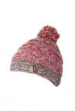 Sustainable Fair Trade Sierra Nevada Red Earth Natural Wool Bobble Beanie Hat