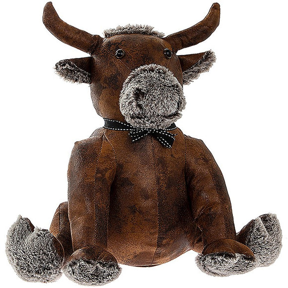 Super Cute Antique Finish Highland Cow Coo Bull Doorstop
