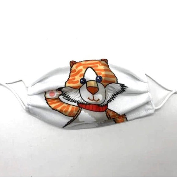 Jomanda Childrens Pack Of 2 Reusable Washable Super Cute Cat Kitten Face Mask Covering