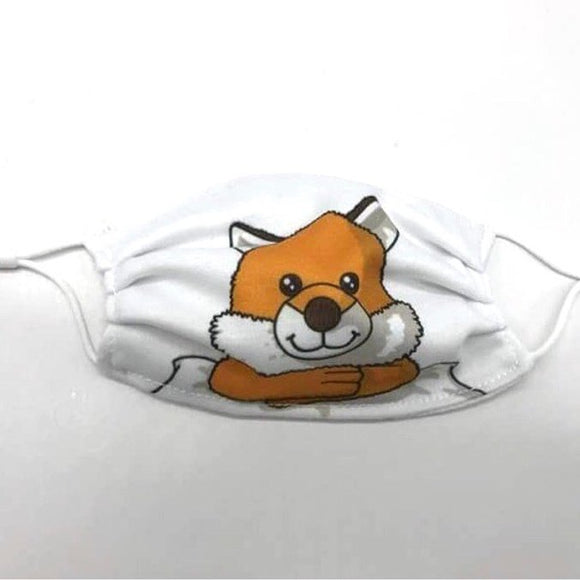 Jomanda Childrens Pack Of 2 Reusable Washable Super Cute Fox Face Mask Covering