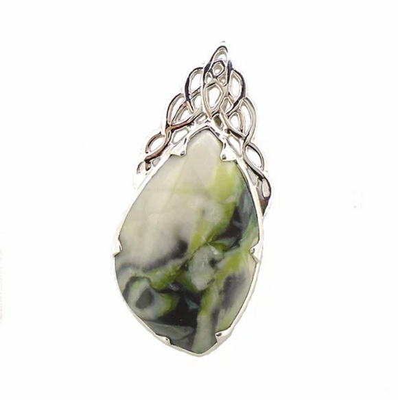 Two Skies Ltd Stunning Skye Marble Sterling Silver Celtic Cascade Necklace Pendant