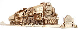 Ugears V-Express Steam Train With Tender Wooden Model Construction Kit