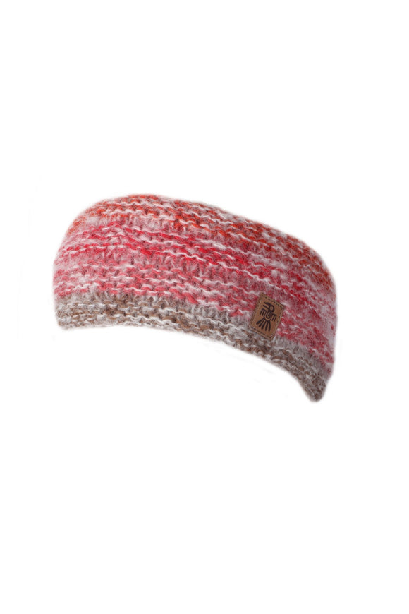 Sustainable Fair Trade Sierra Nevada Earth Red Headband Natural Wool