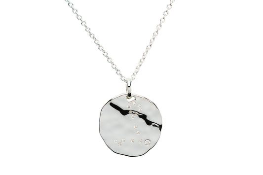 Sterling Silver Pisces Birthday Necklace