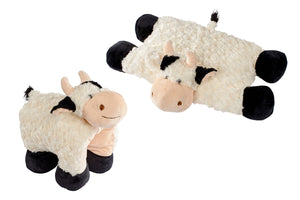 Super Cute & Snuggly Black & White Cow Coo Plush Pillow Cushion