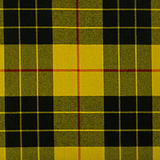 100% Scottish Dress Macleod Tartan Yellow Black Facemask