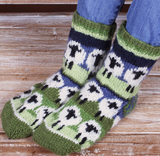 Sustainable Fair Trade Flock Of Sheep Natural Wool Sofa Socks