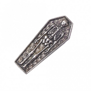 Stunning Scottish Pewter Clutch Pin - Coffin