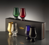 Official Glencairn Set Of 6 Black Blue Gold Green Red Blind Tasting Whisky Whiskey Nosing Glass Set Made in Scotland