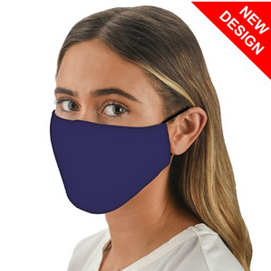 Snoozies! Plain Blue Adult Adjustable Washable Reusable Face Mask Covering