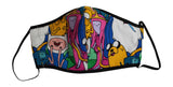 Adventure Time Colourful Multicolour Fun Face Mask Covering
