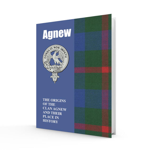 Lang Syne Scottish Clan Crest Tartan Information History Fact Book - Agnew