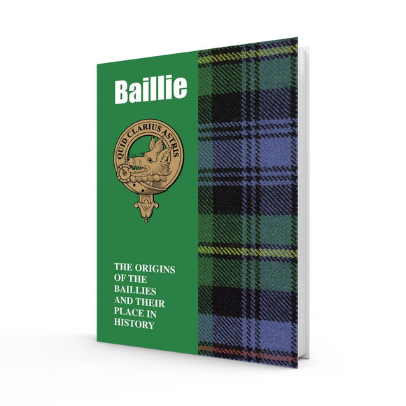 Lang Syne Scottish Clan Crest Tartan Information History Fact Book - Baillie