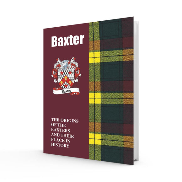 Lang Syne Scottish Clan Crest Tartan Information History Fact Book - Baxter