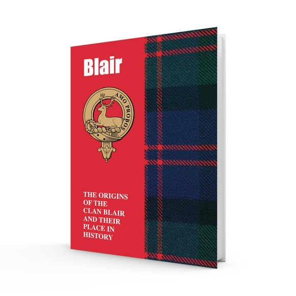 Lang Syne Scottish Clan Crest Tartan Information History Fact Book - Blair